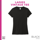 Ladies Vintage Tee - Black