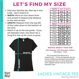 Ladies Vintage Tee - Black