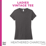 Ladies Vintage Tee - Heathered Charcoal (FSD Logo)
