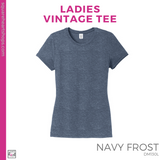 Girly Vintage Tee - Navy Frost (CVCS #143587)