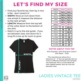 Ladies Vintage Tee - Heathered Teal (CA Teal)