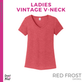 Ladies Vintage V-Neck - Red Frost (Cole PTC Tee)
