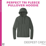 Unisex District Perfect Tri Fleece Pullover Hoodie - Deepest Grey (Mission Vista Academy Logo #143700)