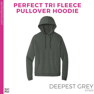 Unisex District Perfect Tri Fleece Pullover Hoodie - Deepest Grey (Mission Vista Academy Rectangle #143683)