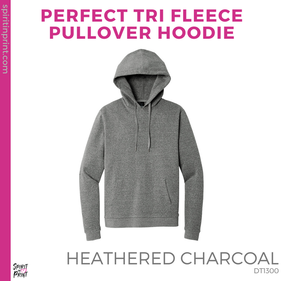 Unisex District Perfect Tri Fleece Pullover Hoodie - Heathered Charcoal