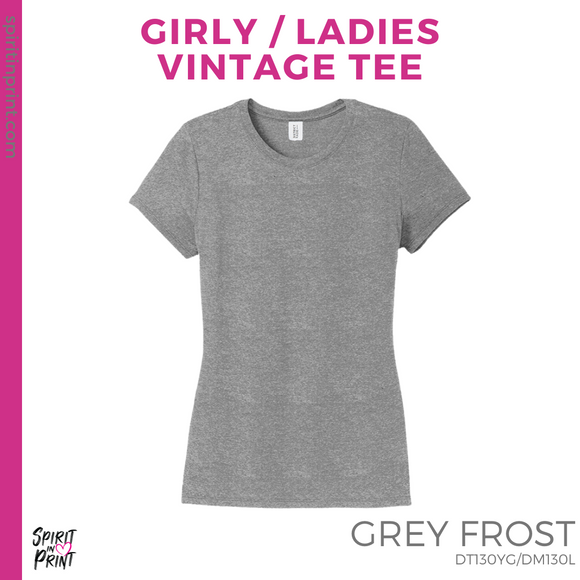 Girly Vintage Tee - Grey Frost (HB Rectangle #143697)
