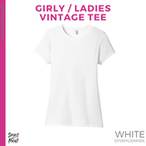 Girly Vintage Tee - White (Mission Vista Academy Rectangle #143683)