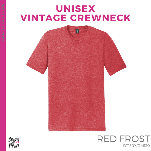 Vintage Tee - Red Frost (Fairmead Oval #143702)