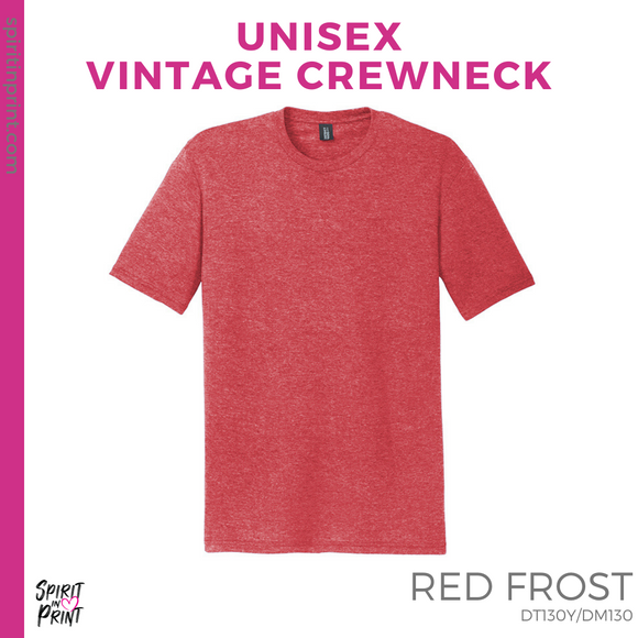 Vintage Tee - Red Frost (Fairmead Warrior Pride #143703)