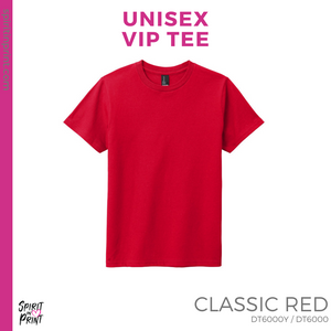 Unisex VIP Tee - Classic Red (Sierra View Stencil #143630)