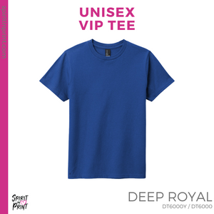 Unisex VIP Tee - Deep Royal (Cole Bulldogs Script #143665)