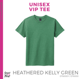 Unisex VIP Tee - Heathered Kelly Green (Kepler Playful #143655)