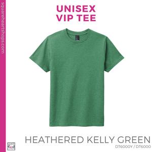 Unisex VIP Tee - Heathered Kelly Green (Easterby Mascot #143325)