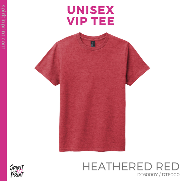 Unisex VIP Tee - Heathered Red