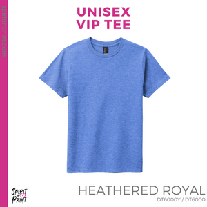 Unisex VIP Tee - Heathered Royal