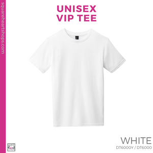 Unisex VIP Tee - White (Valley Oak Stripes #143412)