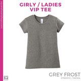 Girly VIP Tee - Grey Frost (Polk Mascot #143537)