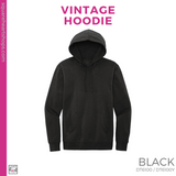 Vintage Hoodie - Black (Oraze Checkerboard #143385)