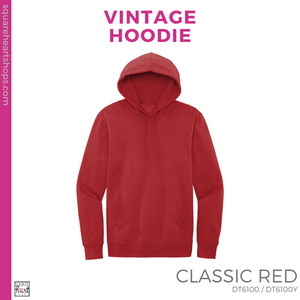 Vintage Hoodie - Red (Weldon Heart #143341)