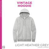 Vintage Hoodie - Light Grey Heather (Oraze Checkerboard #143385)