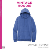 Vintage Hoodie - Royal Frost (Mountain View Stripes #143387)