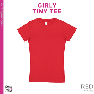 Girly Tiny Tee - Red (Washington KESD Mascot #143279)