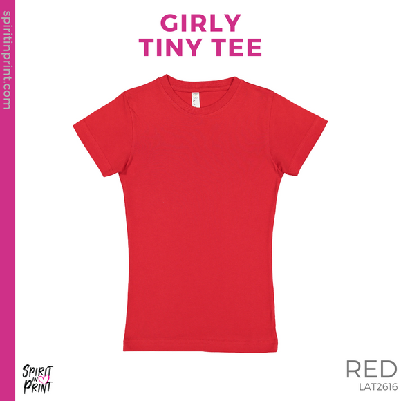 Girly Tiny Tee - Red (Washington KESD Mascot #143279)