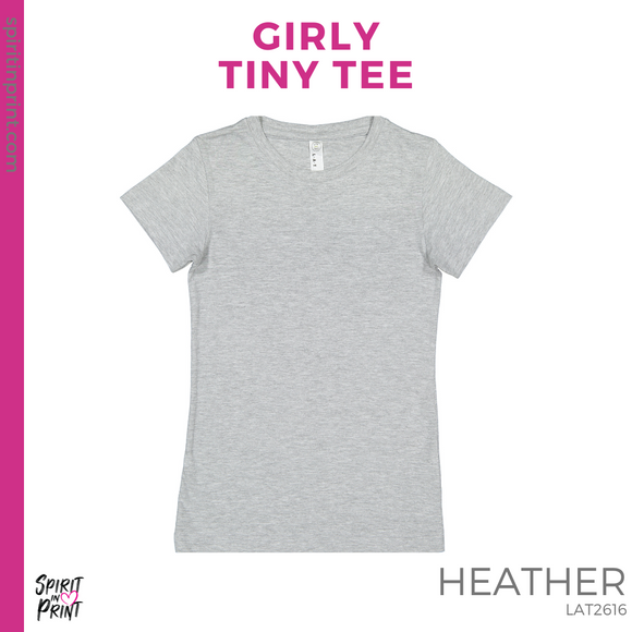 Girly Tiny Tee - Heather Grey (Ewing Stencil #143684)