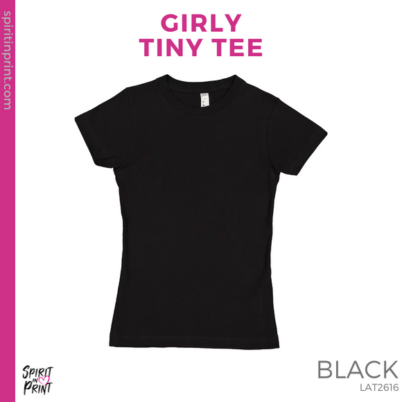 Girly Tiny Tee - Black (Fairmead Warrior Pride #143703)