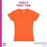 Girly Tiny Tee - Orange (Yokomi Mascot #143449)