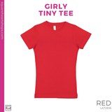 Girly Tiny Tee - Red (Weldon Heart #143341)