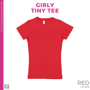 Girly Tiny Tee - Red (Garfield Bubble #143380)