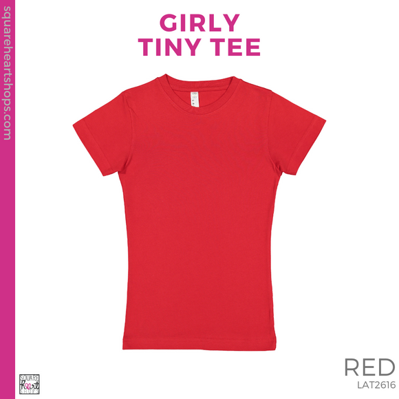 Girly Tiny Tee - Red (Garfield Bubble #143380)