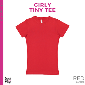 Girly Tiny Tee - Red (Fairmead Warrior Pride #143703)