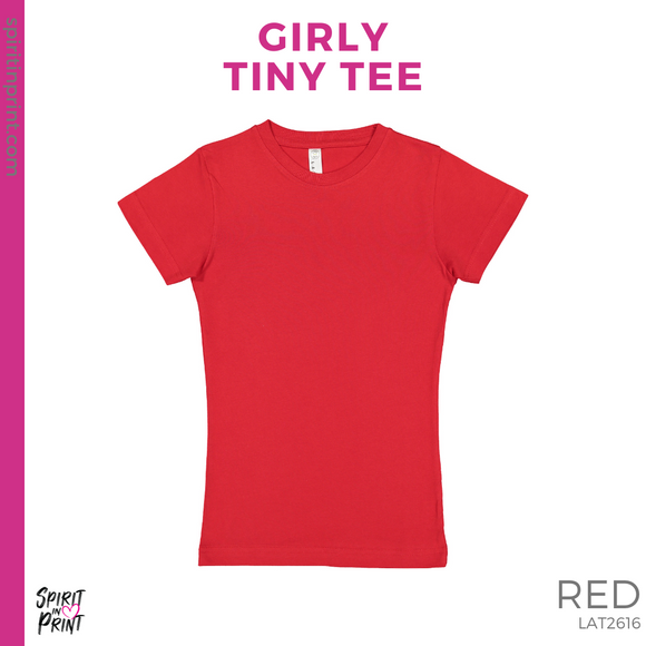 Girly Tiny Tee - Red (Fairmead Warrior Pride #143703)
