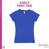 Girly Tiny Tee - Royal (Garfield Bubble #143380)