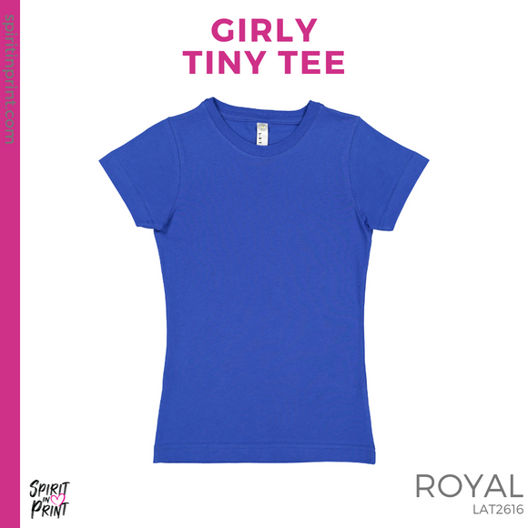 Girly Tiny Tee - Royal (Ewing Stencil #143684)