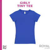 Girly Tiny Tee - Royal (Cole Block C #143666)