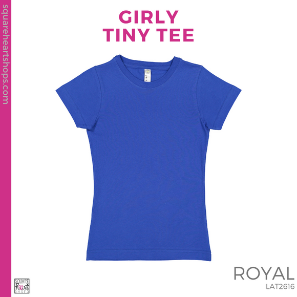 Girly Tiny Tee - Royal (Mountain View Stripes #143387)