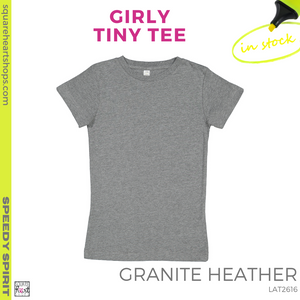 Girly Tiny Tee - Granite Heather Grey