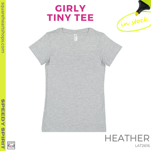 Girly Tiny Tee - Light Heather Grey