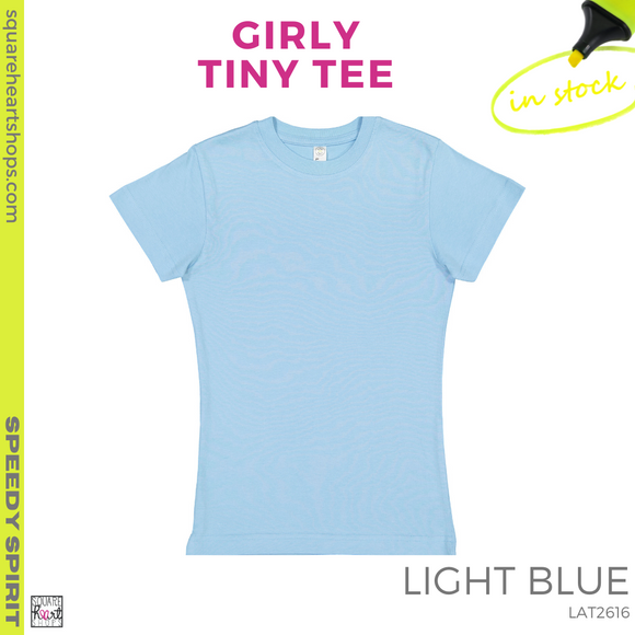Girly Tiny Tee - Light Blue