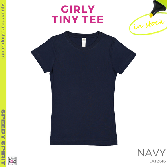Girly Tiny Tee - Navy