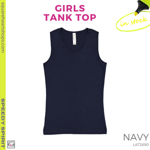 Girly Tank Top - Navy