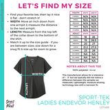 Ladies Endeavor Henley Tee- Black Heather