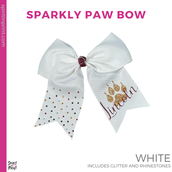 Sparkly Paw Bow