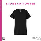 Ladies Next Level Cotton Tee- Black (Mission Vista Academy Block #143681)