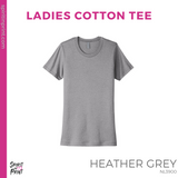 Ladies Next Level Cotton Tee- Heather Grey (Mission Vista Academy Rectangle #143683)