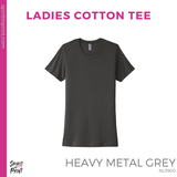 Ladies Next Level Cotton Tee- Heavy Metal (Mission Vista Academy Block #143681)