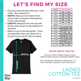 Ladies Next Level Cotton Tee- Heather Grey (Mission Vista Academy Rectangle #143683)